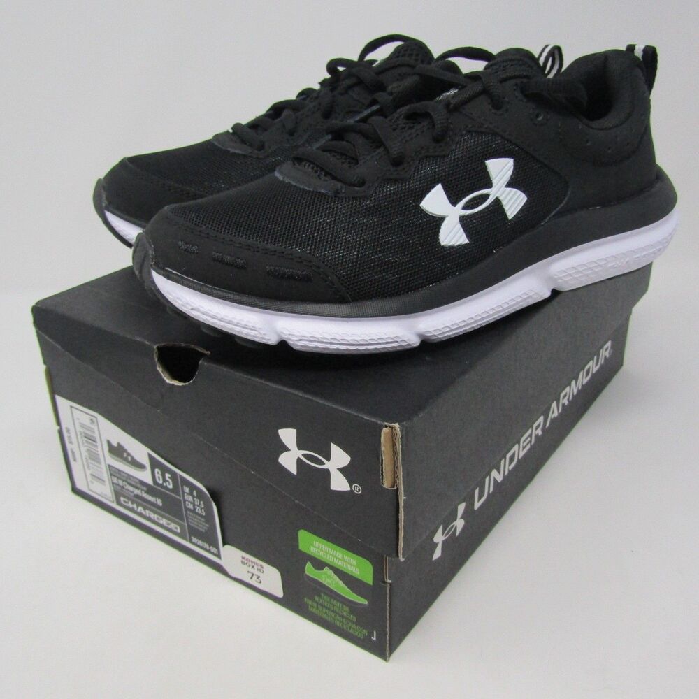 Under Armour UA W Charged Assert 10 Women's Running Shoes Black White